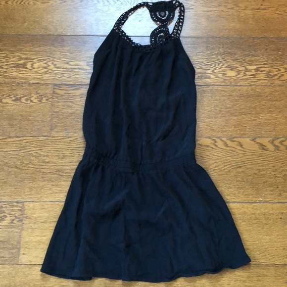 ba&sh Racerback Crochet Detail Drop Waist Dress 0